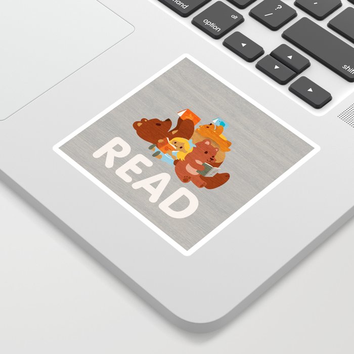 Reading with 3 Bears Sticker