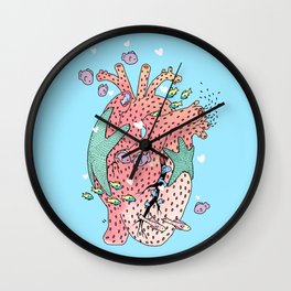 Coral Wall Clock