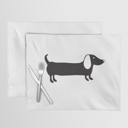 Simple dachshund dog drawing Placemat