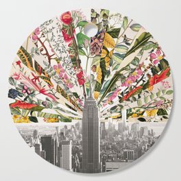 Vintage Blooming New York Cutting Board