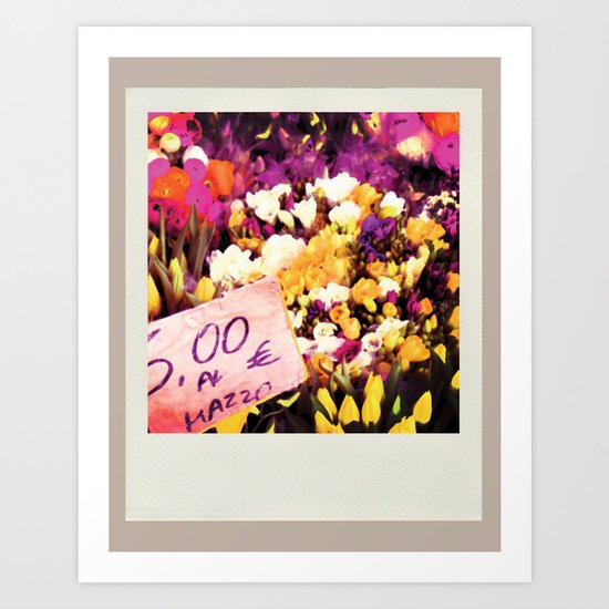 Flower Market Art Print