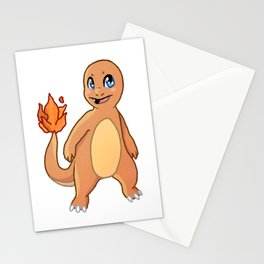Fire Lizard Stationery Cards