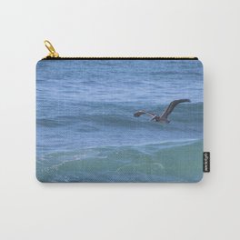Pelican Carry-All Pouch | Blue, Ocean, Point, Malibu, Dume, Pelican, Nature, Waves, Photo, Bird 
