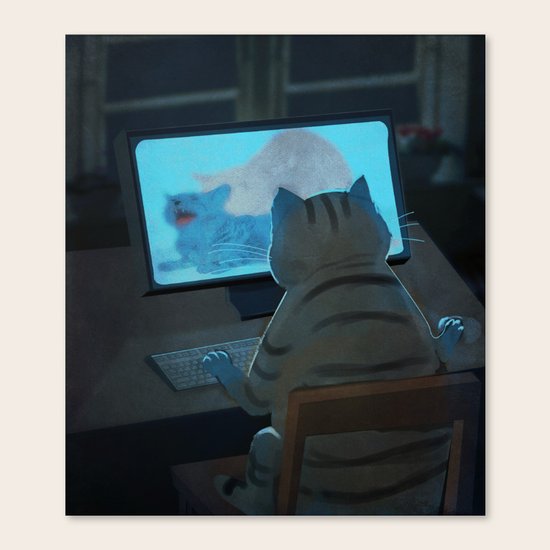Midnight Surfer Canvas Print