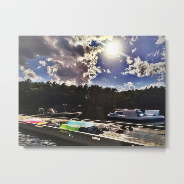 Perfect Summer Day on Lake Pemaquid, Maine Metal Print