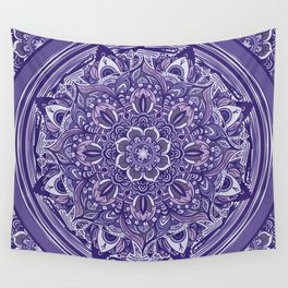 Great Purple Mandala Wall Tapestry