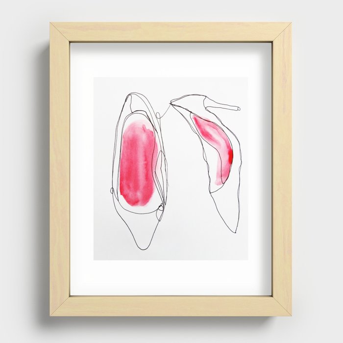 Shoes Recessed Framed Print
