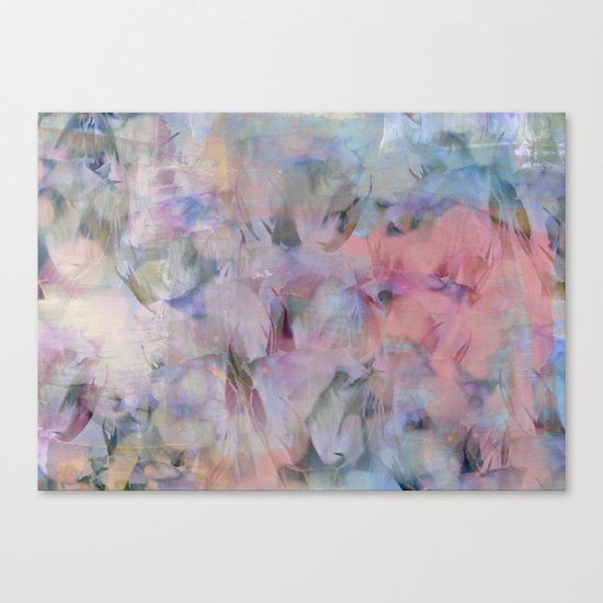 Painterly Soft Flora Abstract Canvas Print