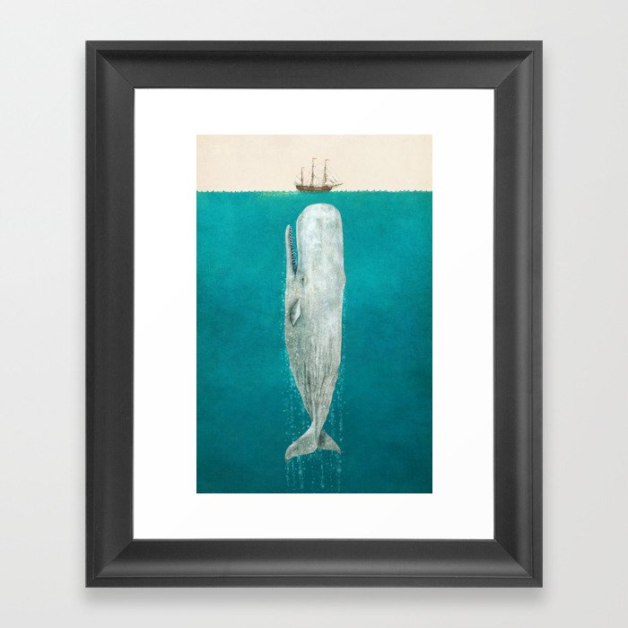 The Whale - Full Length - Option Framed Art Print