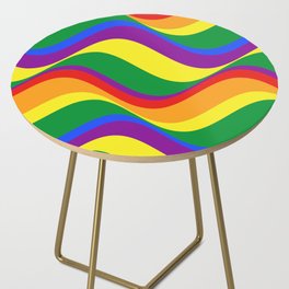 Pride flag wavy Side Table