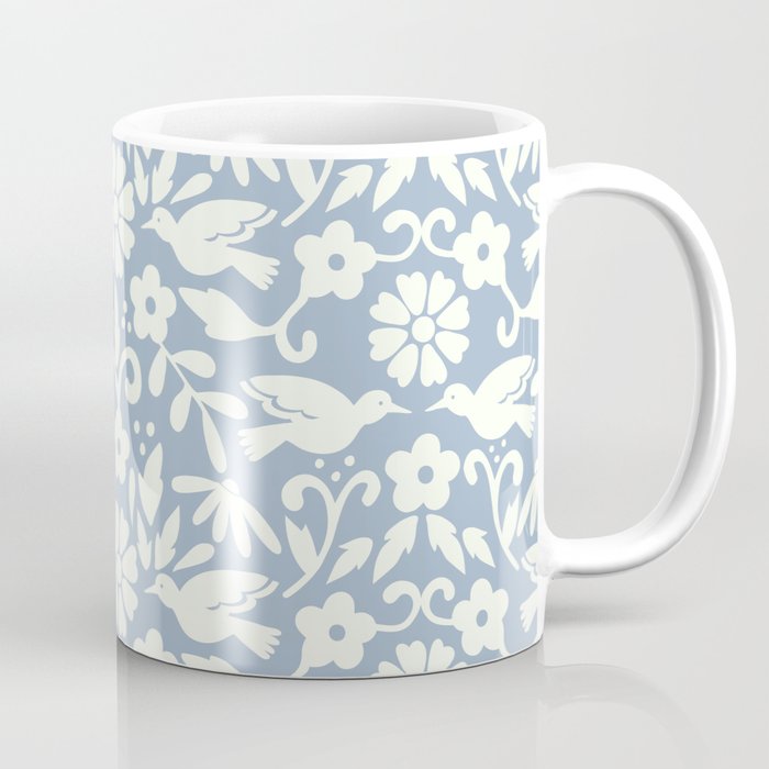 Otomi inspired flowers and birds Coffee Mug