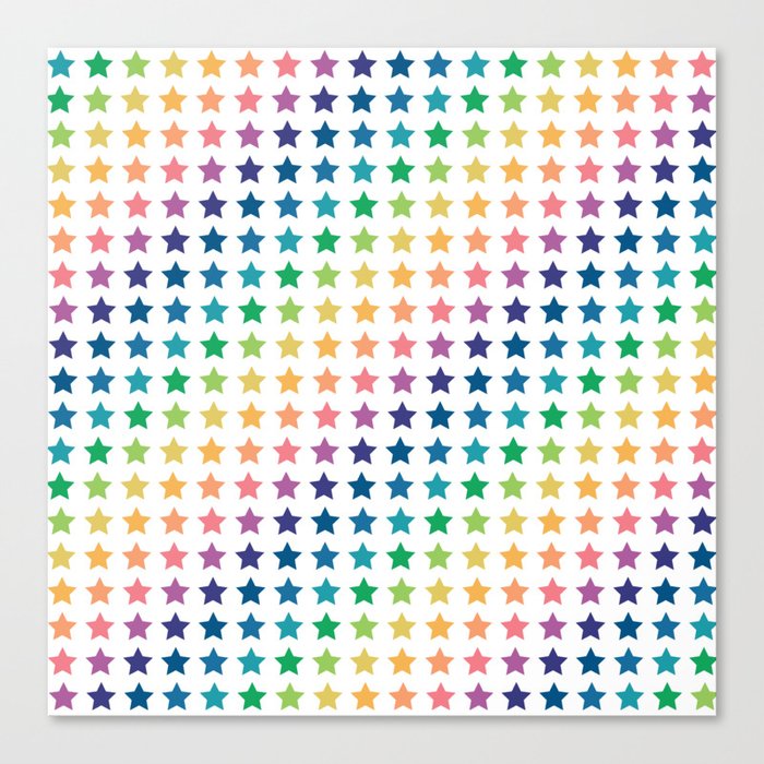 Rainbow star Canvas Print