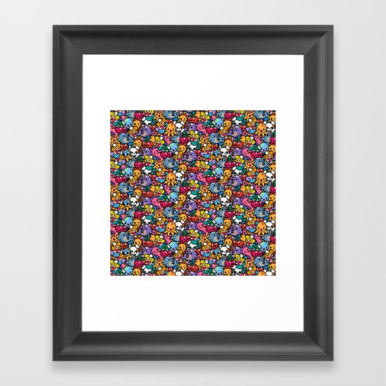 Sea pattern 02 Framed Art Print