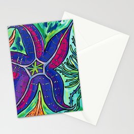 Alki Sea Stars and Anemones  Stationery Card