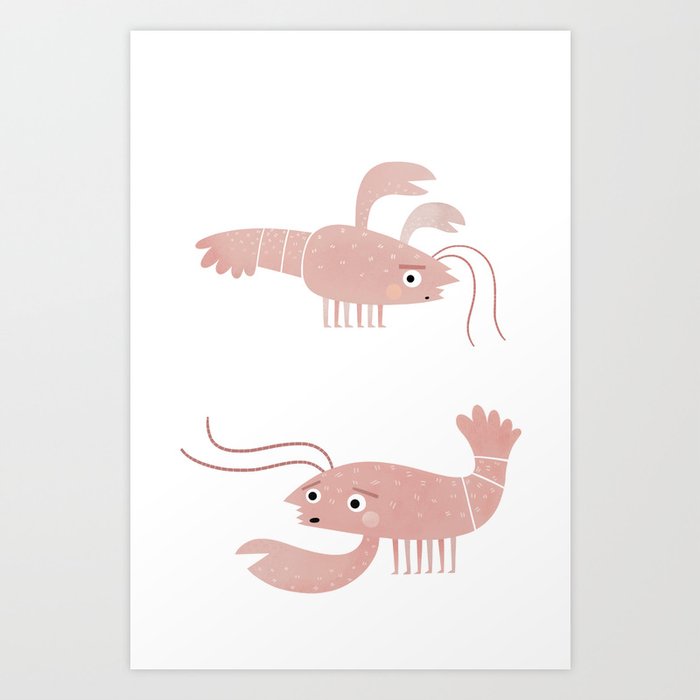 lobsters. Art Print