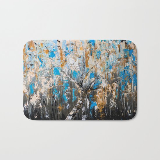 Birch branches Bath Mat