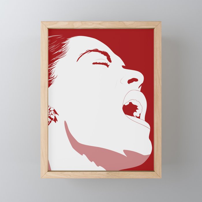 Legend - Lady Day - Billie Holiday Framed Mini Art Print