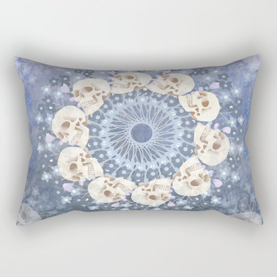 Skull Mandala 2 Rectangular Pillow