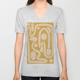 Abstract Line 38 V Neck T Shirt