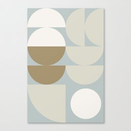 Mid Century Modern Geometric Shapes Canvas Print