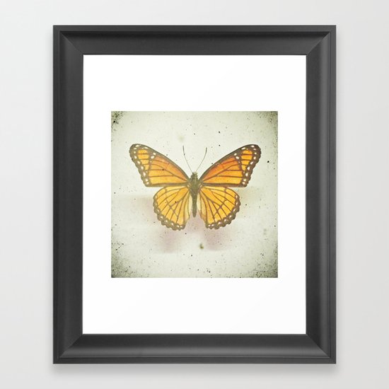 Golden Butterfly Framed Art Print