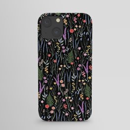 The meadows colorful floral pattern iPhone Case