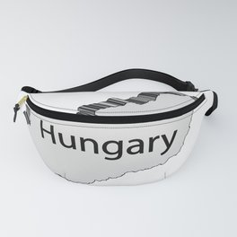Hungary 3D Map Fanny Pack