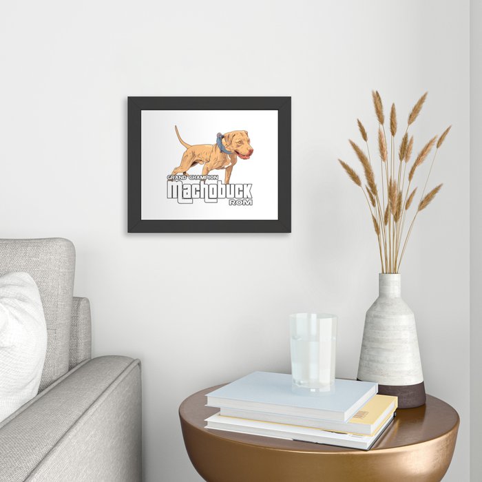 Grand Champion Machobuck ROM Framed Art Print by gamedogs Society6