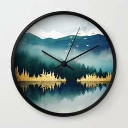 Mist Reflection Wall Clock