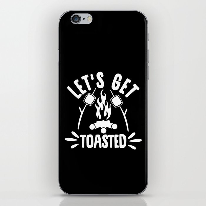 Let's Get Toasted Funny Camping iPhone Skin