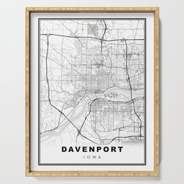 Davenport Map Serving Tray