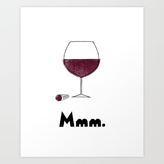 Mmm. Vin Art Print
