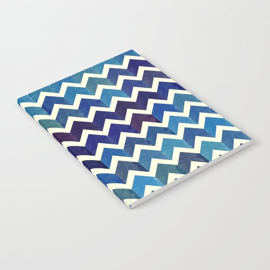 Watercolor Chevron Pattern III Notebook
