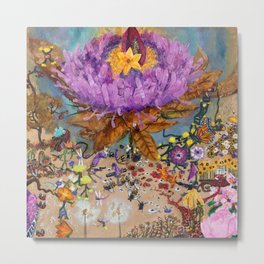 Flower Power (2017) Metal Print | Art4Acause, Activistart, Paper, Environmentalart, Watercolor, Oil, Flowers, Painting, Surrealist, Canvas 