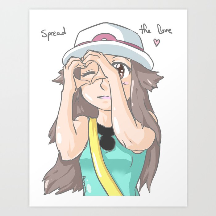 Spread the love - Leafgreen/Firered  Art Print
