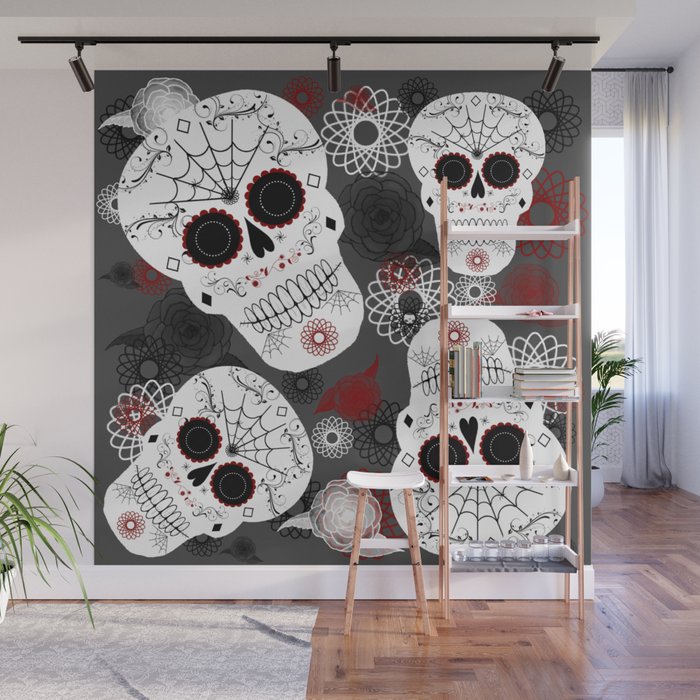 Sugar Skulls Wall Mural