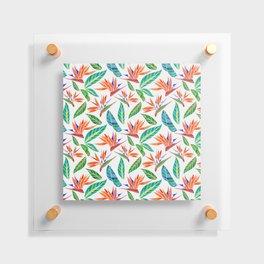 Birds of Paradise Pattern Floating Acrylic Print