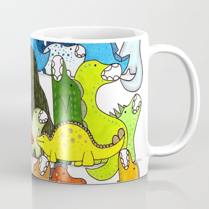 Rainbow Dinosaur Gradient Coffee Mug