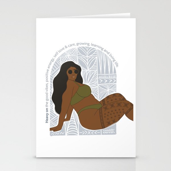 UrbanNesian Heavy on the Good Vibes Stationery Cards