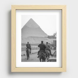 Pyramid of Giza - Egypt Recessed Framed Print