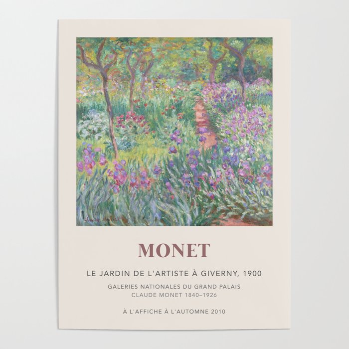 Monet Art Exhibition: The Artist's Garden at Giverny Poster