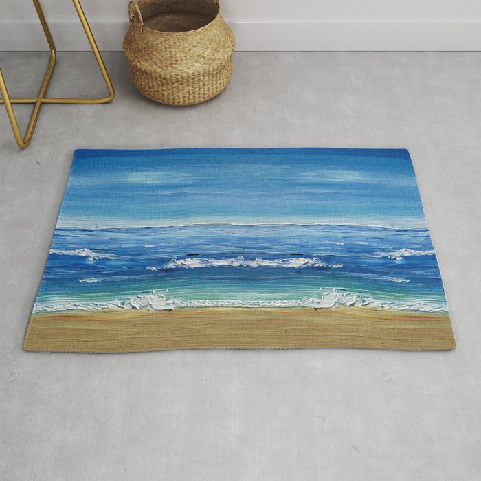 Acrylic Ocean Beach Rug