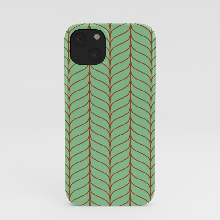 Green Chevron iPhone Case