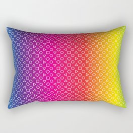 #PrideMonth Shapes Design Pattern Rectangular Pillow
