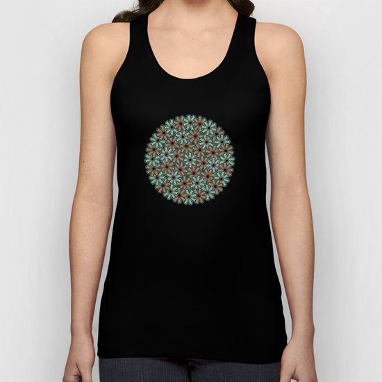 Floral wreath Unisex Tank Top