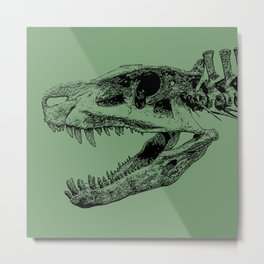 Postosuchus Skull II Metal Print