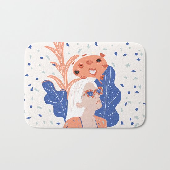 Thinkin About Kissin You Bath Mat