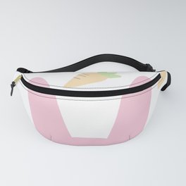 Pink Rabbit and Carrots Fanny Pack