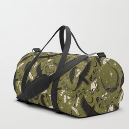 Raven Tarot Green Duffle Bag