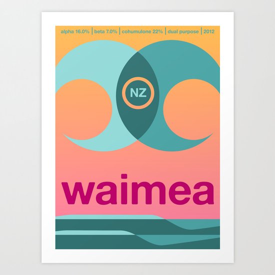waimea single hop Art Print